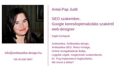 SEO SZAKEMBER – ANTAL-PAP JUDIT